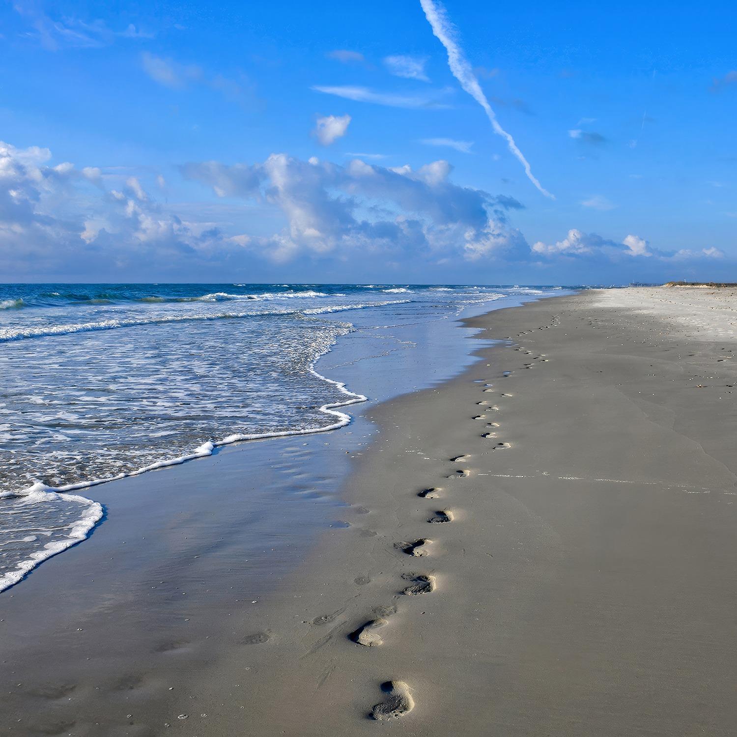 Footprints on the Beach